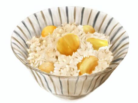 栗ご飯イラスト - No: 262119無料イラスト・フリー素材なら「イラストAC」