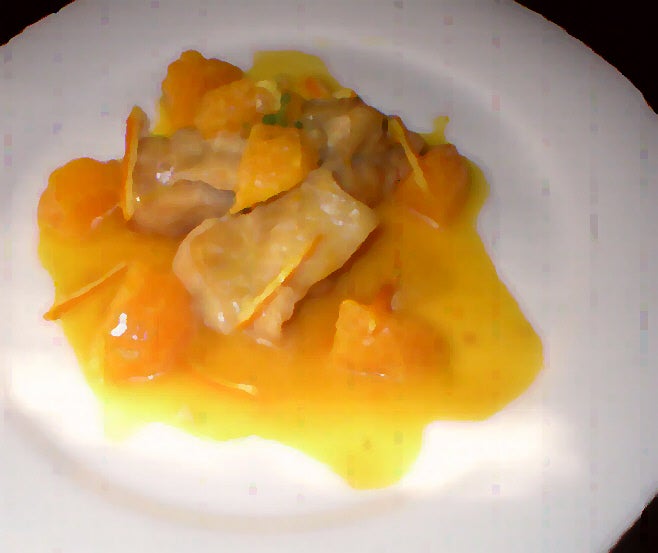 鶏のオレンジソース 給食