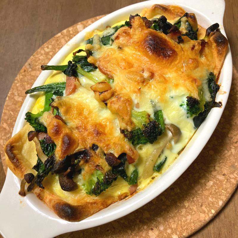 卵焼き器でキッシュ四十路シンパパの家族日記