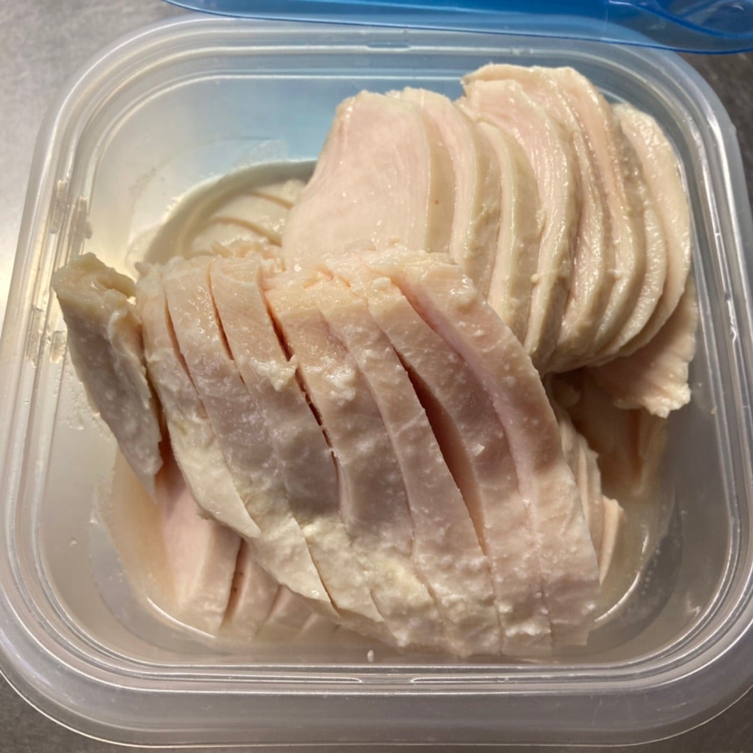 うっすらピンクの鳥ハム