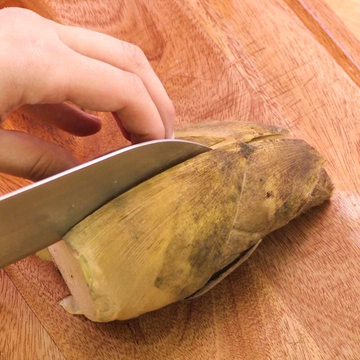 たけのこのアク抜き 米ぬかなしでもうまくできる重曹を使った茹で方をご紹介クラシル