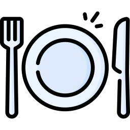 食事・飲食アイコンイラストのフリー素材イラストイメージ