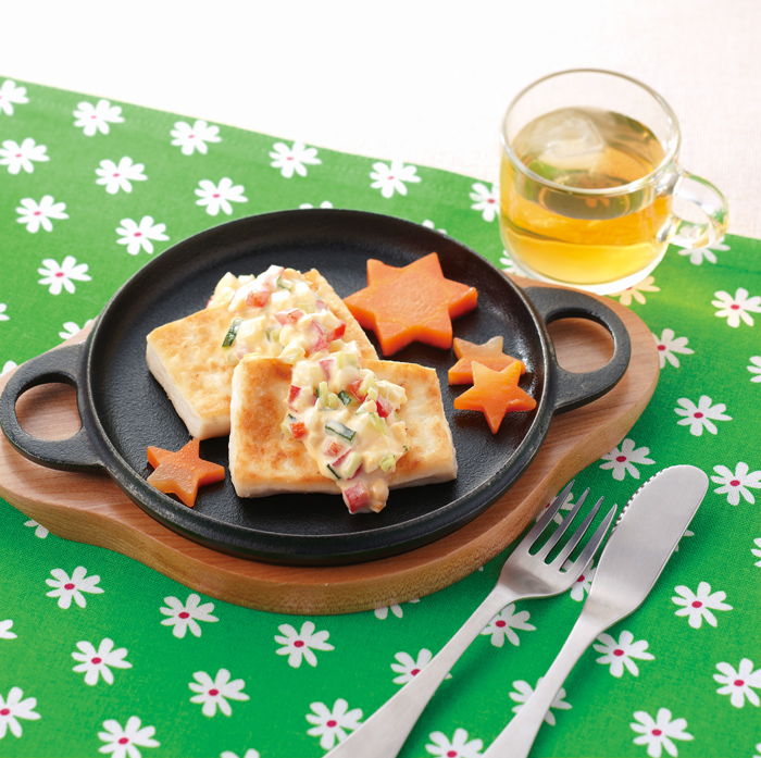 食べ応えバツグン! 豆腐の照りマヨ焼き