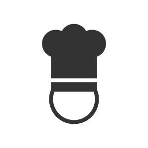 カフェ レストラン シンプルなアイコン ：イラスト無料