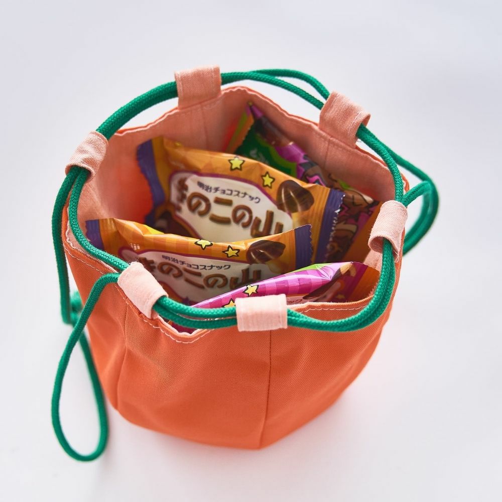 箱ひだ巾着 かぼちゃ 巾着袋 MooMoos'隊長 通販 1599148Creema クリーマ