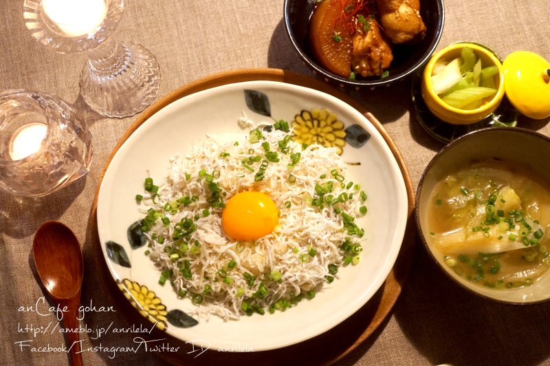 オクラ納豆しらす丼