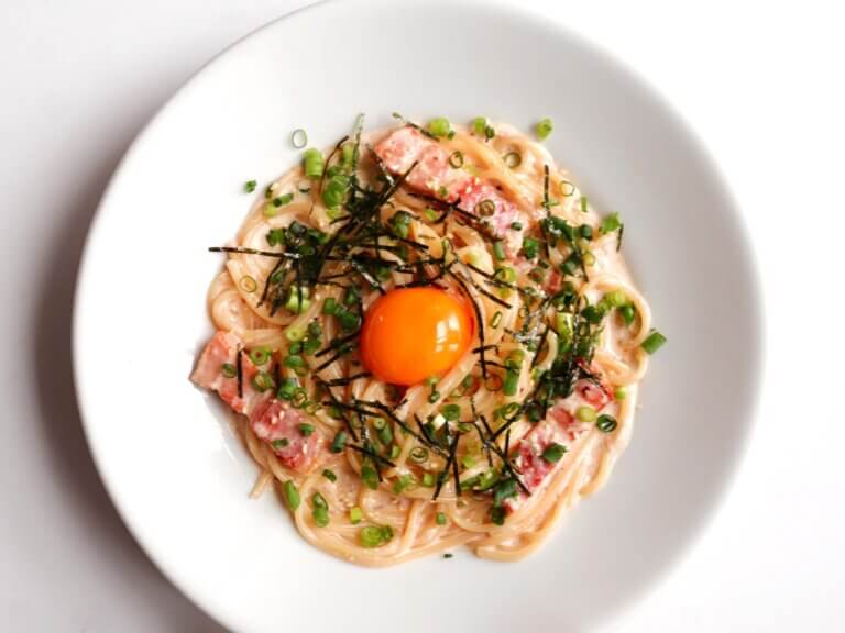 ボウルで完成♪ 混ぜるだけ！明太カルボナーラ