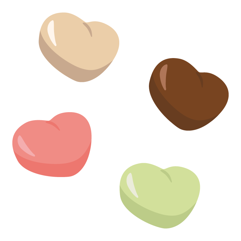 バレンタインチョコをわたすパンダのフリーイラストフリーイラストIroFuri・いろふり