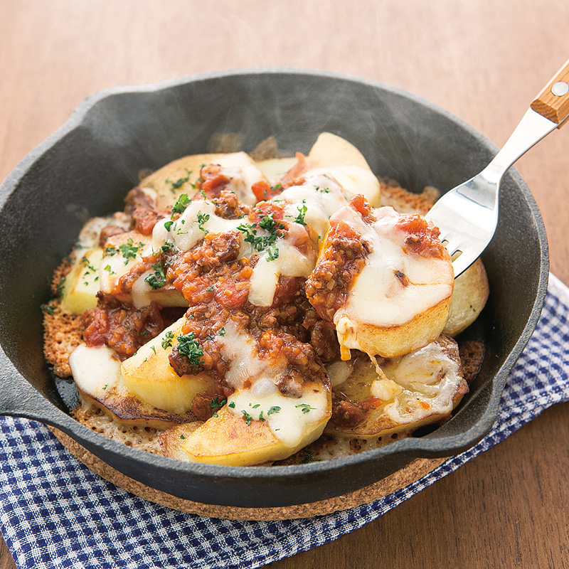 余ったミートソースで！マッシュポテトグラタン