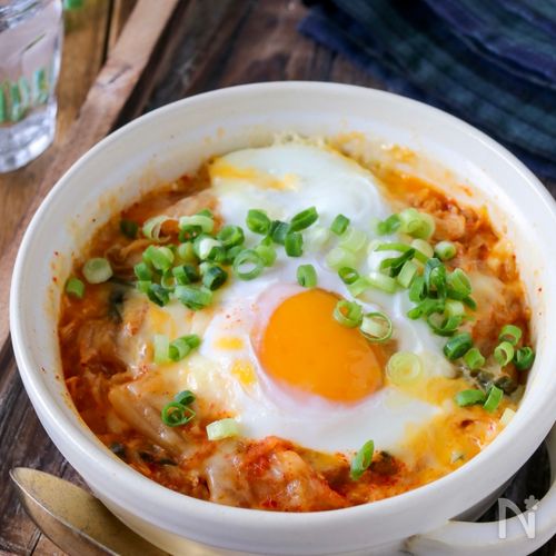 オートミールのキムチリゾット