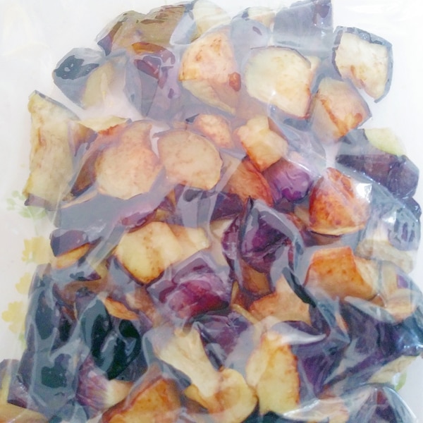 乱切り 解凍しながら味がなじむ「なすのからし醤油和え」