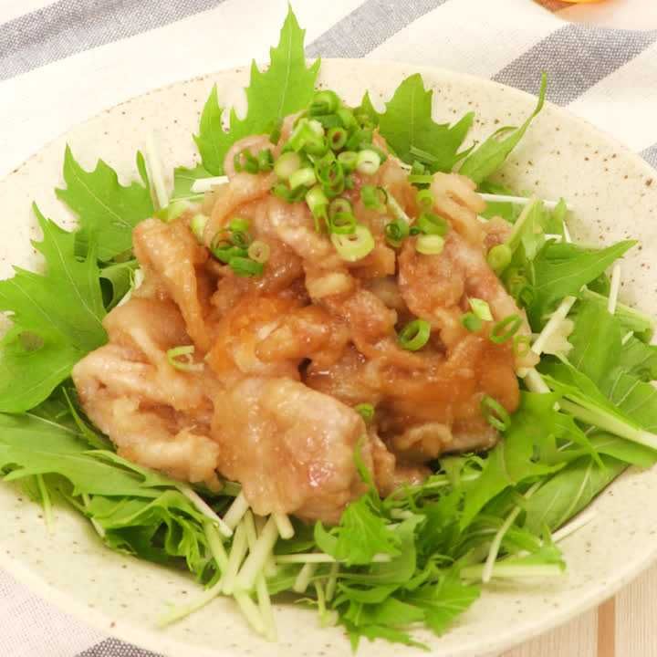 豚ロースと香味野菜のポン酢和え