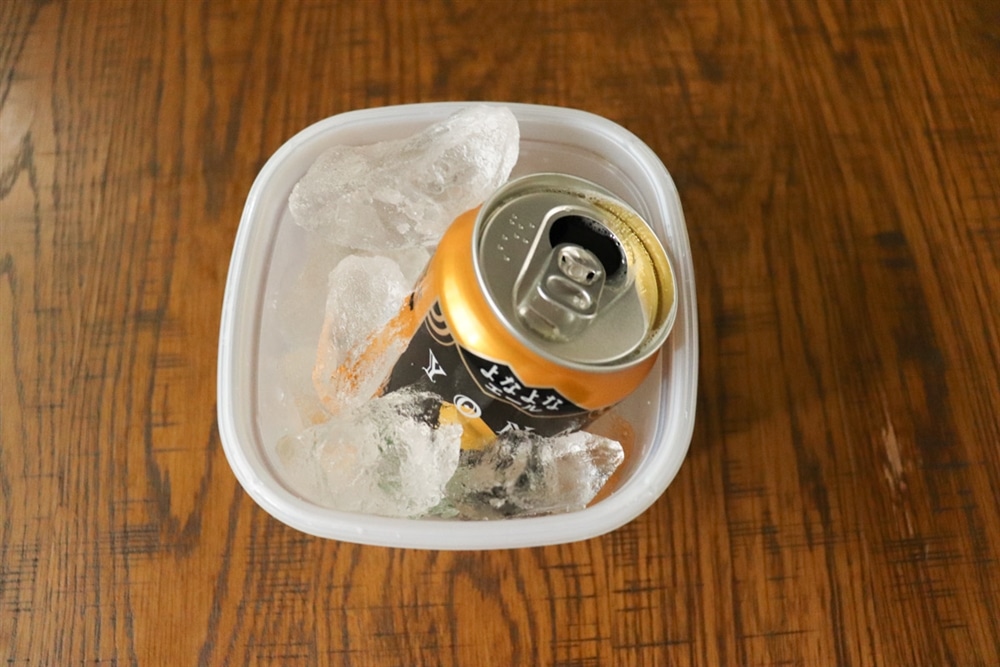 何分でキンキンに? ぬるい缶ビールを一瞬で冷やす方法を検証してみたとなりのカインズさん