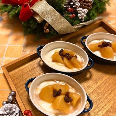 リンゴのシナモン煮