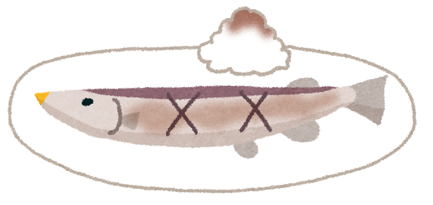 きれいに食べられた魚のイラストかわいいフリー素材集 いらすとや