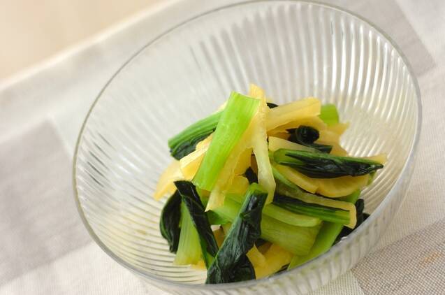 小松菜ときのこの簡単小鉢