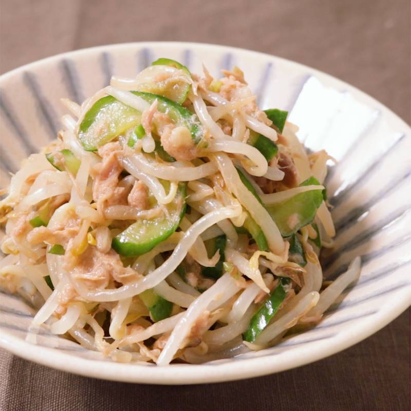 ツナのきゅうりおろしあえ