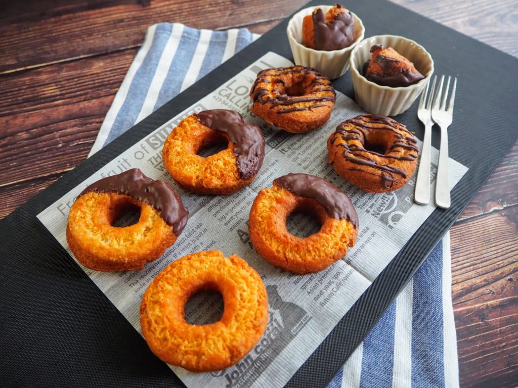 米粉と豆腐で簡単オールドファッションドーナツの作り方