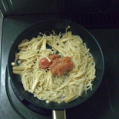 えのきの明太子バター和え レンジで5分