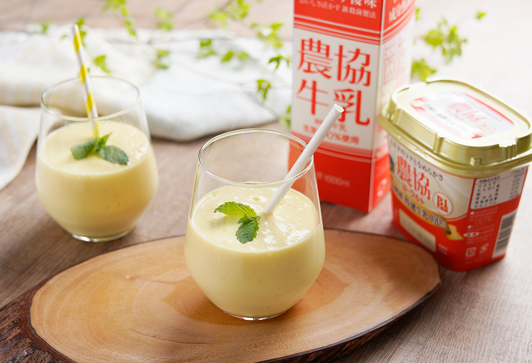 マンゴー缶で簡単！あっさりマンゴーラッシー☆