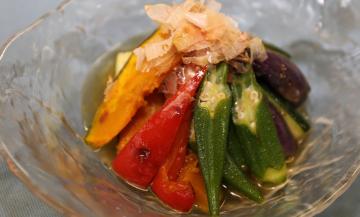 夏野菜のヘルシー焼き浸しキレイのめしものオッペン化粧品-OPPEN COSMETICS