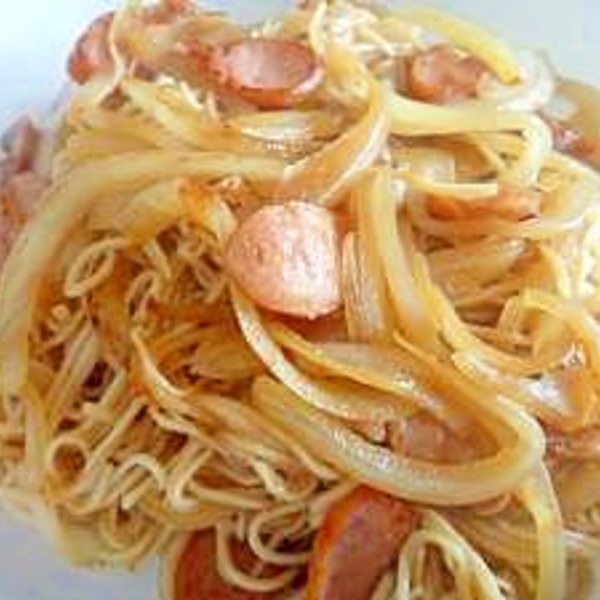 卵とツナのそうめんチャンプル