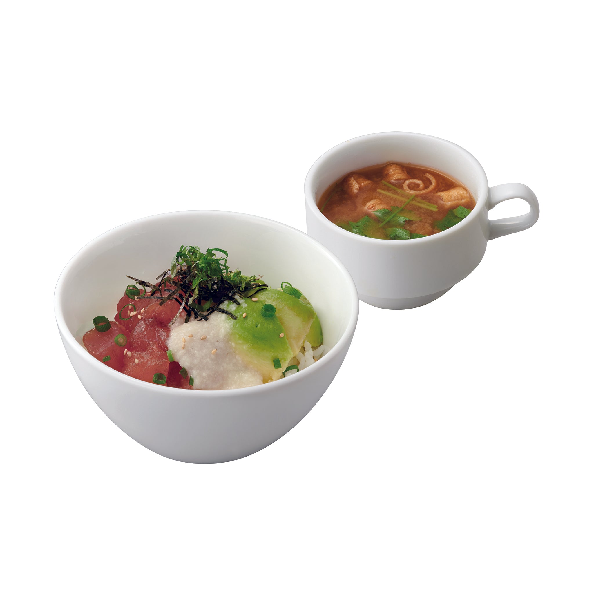 ナナズグリーンティー 天然鮪とアボカドのとろろどんぶりもちゃのディズニー&グルメ旅♪