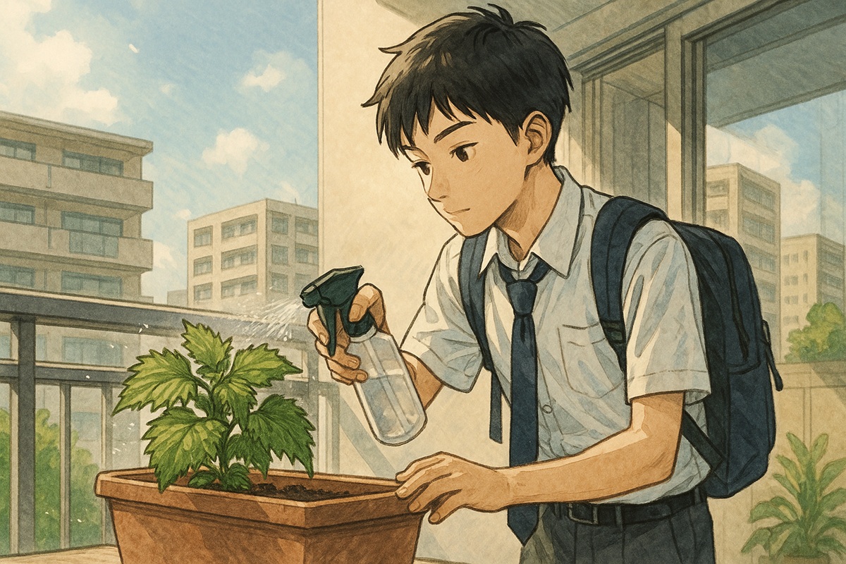 大葉の水耕栽培で新芽を育てる方法🌱