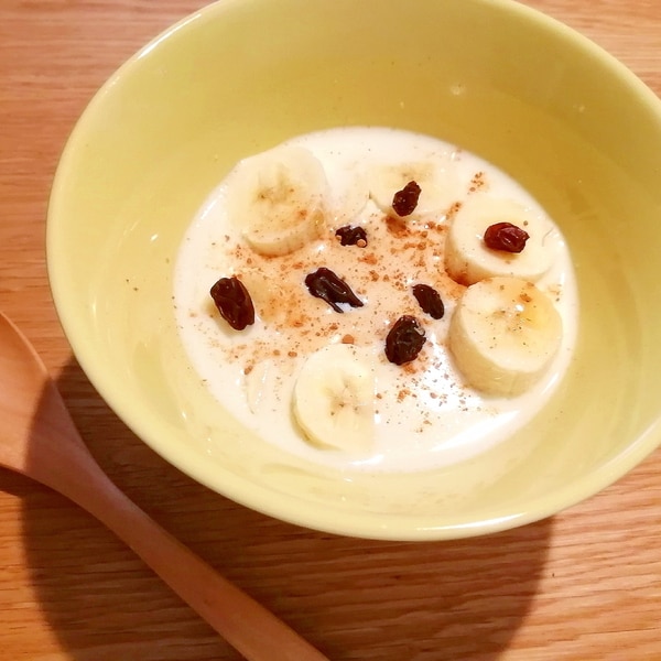 レンジで作るオートミールのたまご粥＋大豆のお肉 - レンジで作るジャム等のレシピ