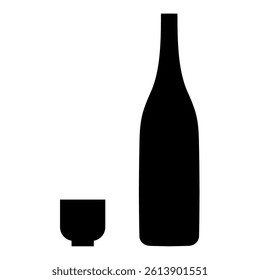 お酒無料のAi・PNG白黒シルエットイラスト - Part 2