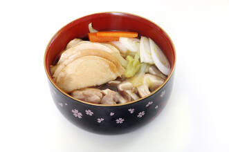 せんべい汁 の写真・イラスト素材