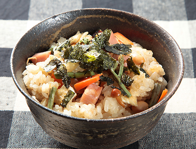 山菜炊き込みおこわ