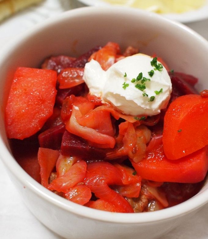 ボルシチスープ - 肉料理のレシピ - 朝岡スパイス