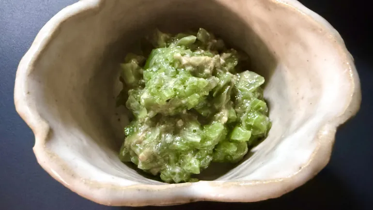 山菜ミズのお味噌汁