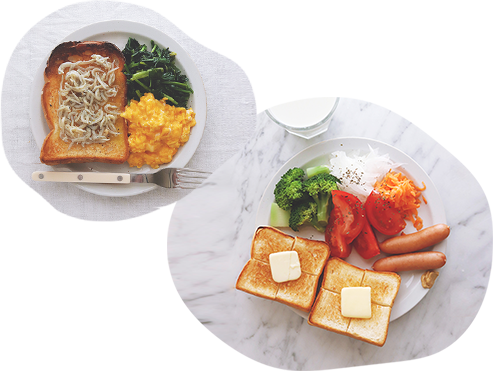 １月の休日朝ごはんLEE