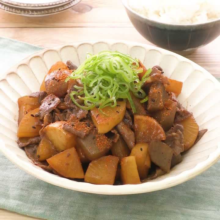 固めの牛肉も簡単に柔らか！牛肉のしょうゆ甘から煮