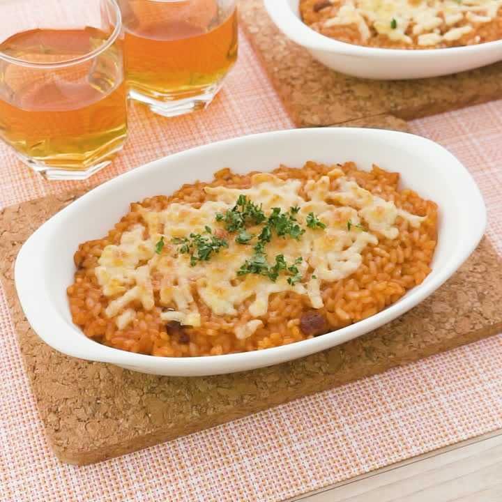 市販のミートソースで簡単☆なすミートソースドリア