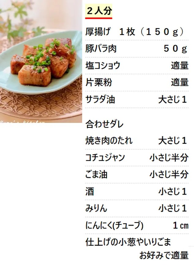 厚揚げ簡単レシピ 人気1位・殿堂入り クックパッドつくれぽ1000越え夕食のおかず.com