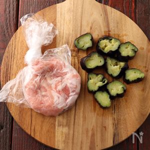 なすと豚肉のぽん酢マヨソテープレート簡単時短