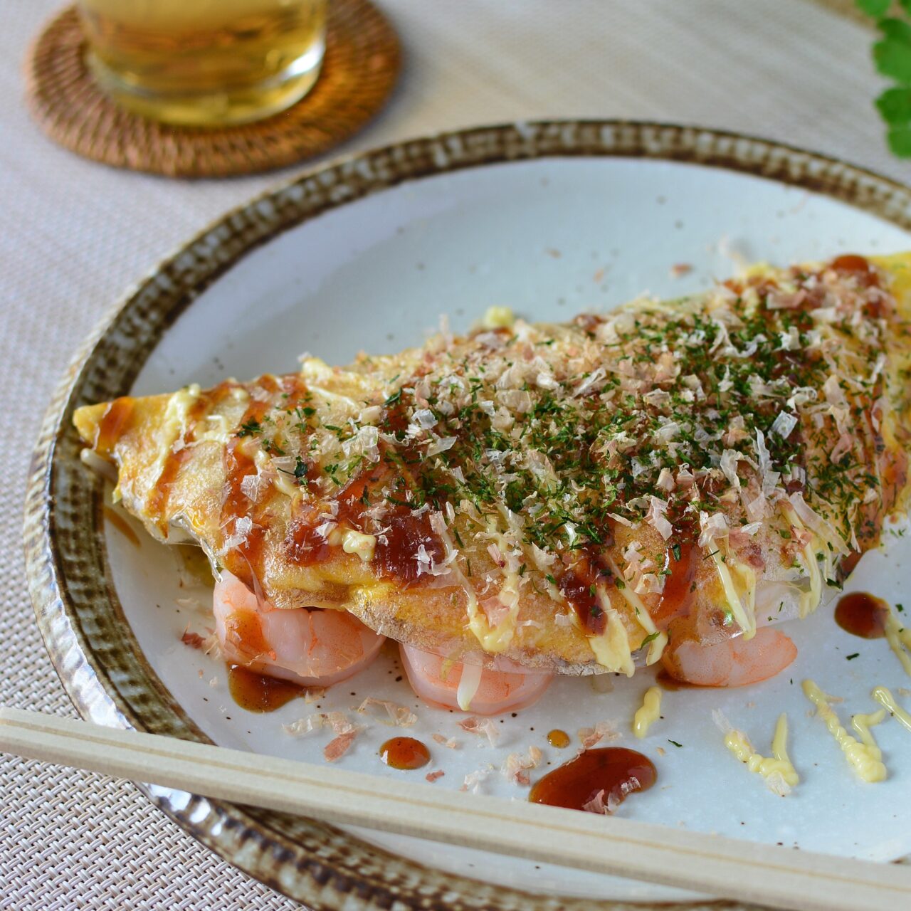 『粉なし油なし!ライスペーパーお好み焼き』, どんなことでもコメントしてもらえたら嬉しいです❤️, 保存も忘れずに😊,————————————————————, 料理が苦手な人でも作れる👌, 忙しい人のための、超手軽レシピを発信中🥣, @kurashiruのフォローをお願いします✨, ————————————————————, ————————————————————————,