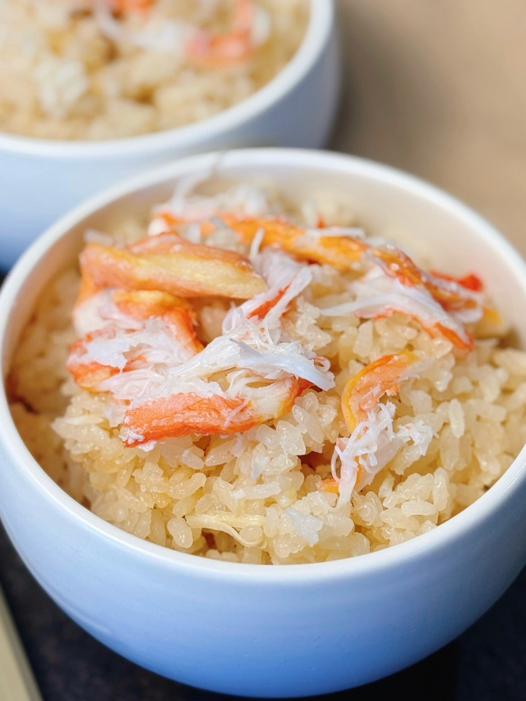 土鍋でふっくらカニ飯
