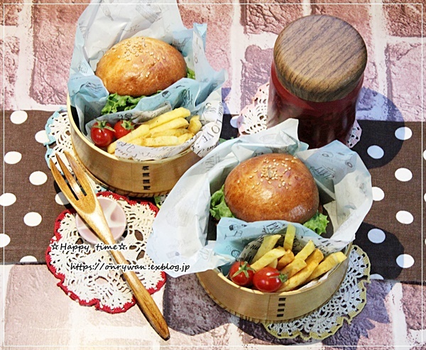 ボリューム満点！ 月見バーガー弁当 一点豪華なラクうま弁当vol.19レシピサイトNadia