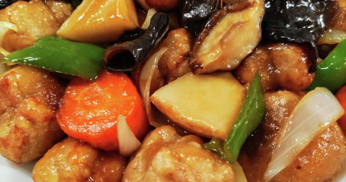 ♪ケチャップなしの甘酢餡♡まろやか黒酢豚♪