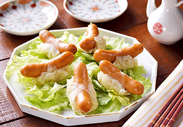 シャウエッセンチーズフォンデュ 作り方 洋食 パン類- レシピ 日本ハム