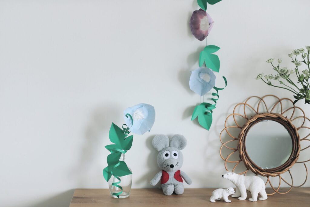 コーヒーフィルターの魔法で🌺アサガオの花が満開🌺有料老人ホームサンクレセント太田