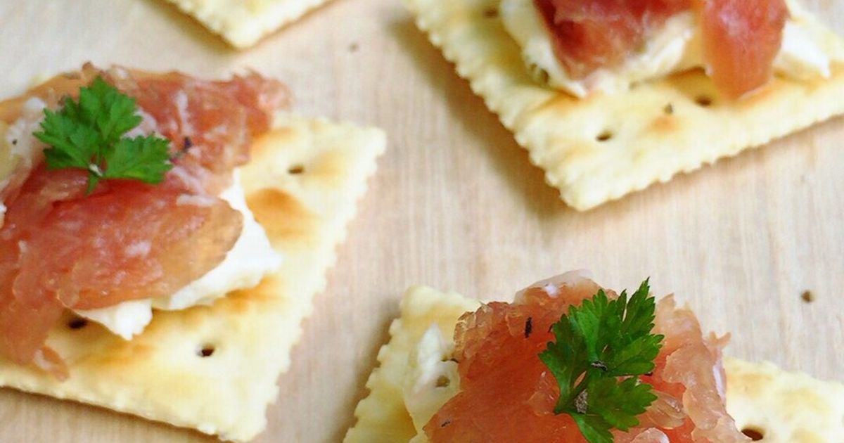 クリームチーズ いちご生ハムクラッカーTikTok