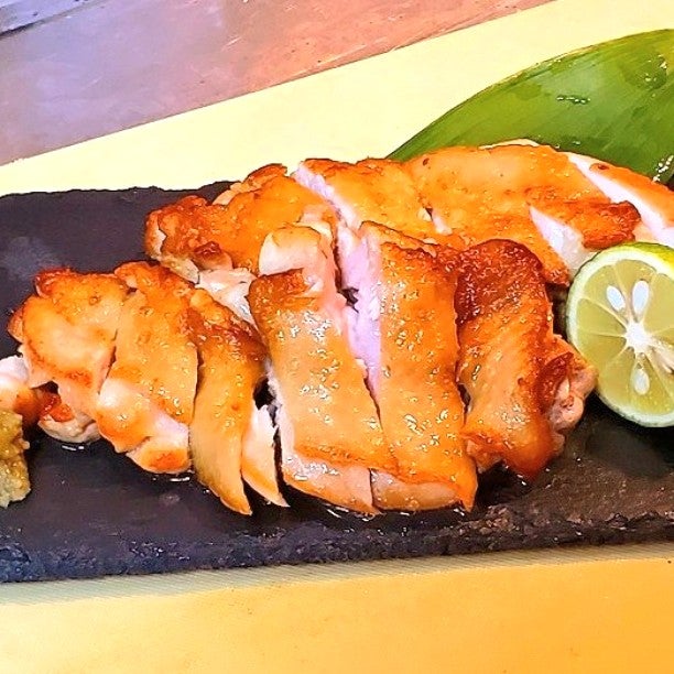 鶏もも肉の塩焼き