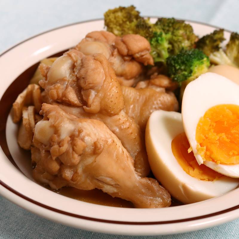 炊飯器★鶏手羽とたまごのポン酢さっぱり煮