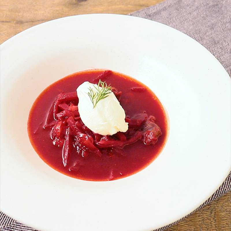 芽キャベツのボルシチ ビーツ消費 めいSnapdish スナップディッシュID:ieT90a