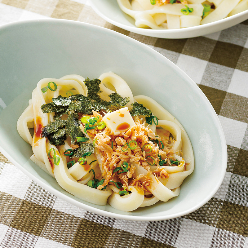 さっぱり梅みそ混ぜうどん